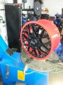 pulverbeschichtet schwarz matt / rot
