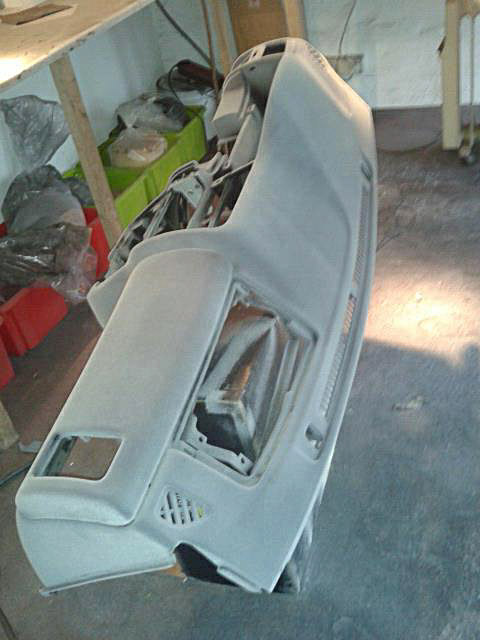 fertig beflockt in Grau